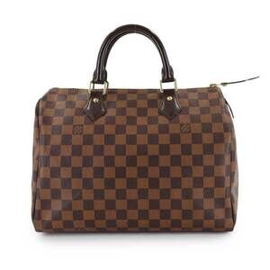 LOUIS VUITTON Authentic Brown Damier Speedy 30 Boston Bag